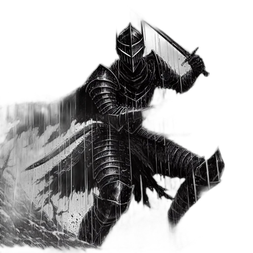 sword, weapon, dragon, robot, concept art, comic book art, fantasy art, pixel art transparent PNG cut-out