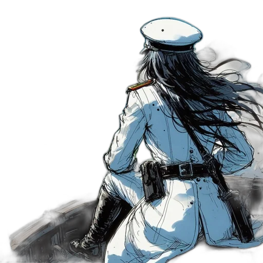 sword, weapon, staff, hat, watercolor, concept art, comic book art, anime transparent PNG cut-out