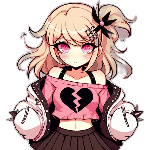 staff, dress, flower, hair, pixel art, anime, cartoon, concept art transparent PNG cut-out