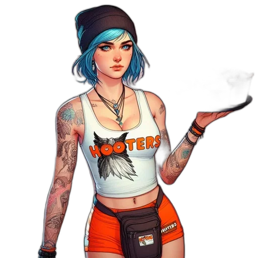 staff, jacket, weapon, concept art, cyberpunk, fantasy art, pixel art, neon transparent PNG cut-out