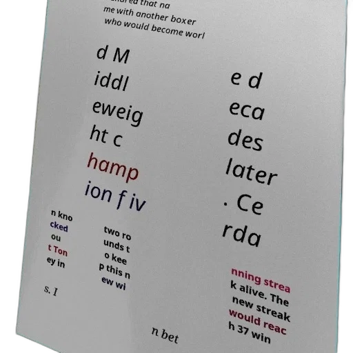 poster, text, about, boxer, who, shared, name, another transparent PNG cut-out