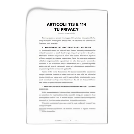 document, title, articoli, 113, 114, privacy, displayed, contains transparent PNG cut-out