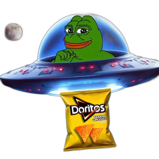 food, hat, creature, outer space, frog, peeks, ufo, dome transparent PNG cut-out