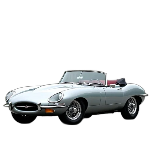 car, photorealistic, 3d render, concept art, silver, convertible, parked, paved transparent PNG cut-out