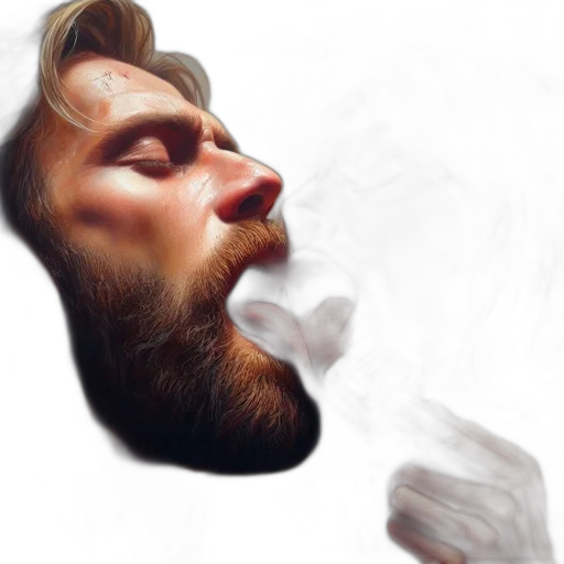face, mask, staff, photorealistic, concept art, watercolor, fantasy art, fire transparent PNG cut-out