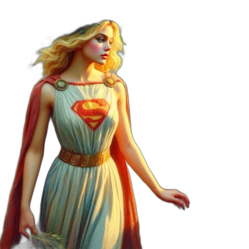 dress, concept art, comic book art, fantasy art, 3d render, woman, white, red transparent PNG cut-out