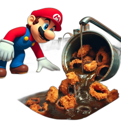 food, 3d render, concept art, kitchen, setting, reveals, mario, video transparent PNG cut-out