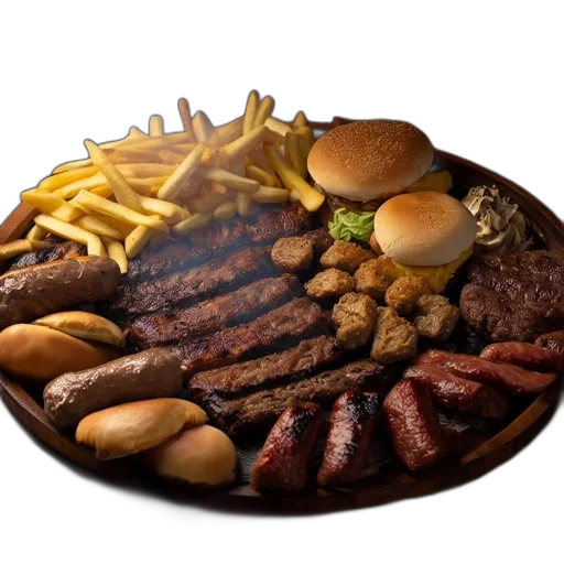 food, hat, photorealistic, array, cooked, meats, fast, foods transparent PNG cut-out
