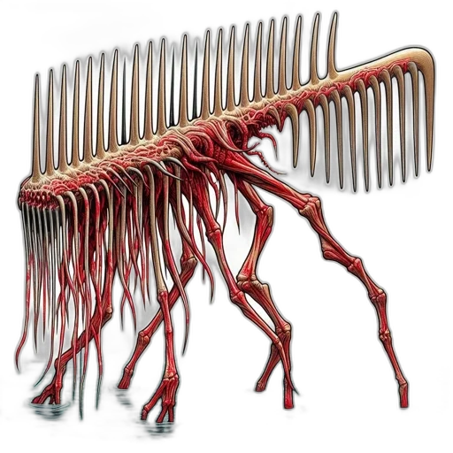hair, staff, weapon, creature, concept art, 3d render, skeletal, crown-like transparent PNG cut-out