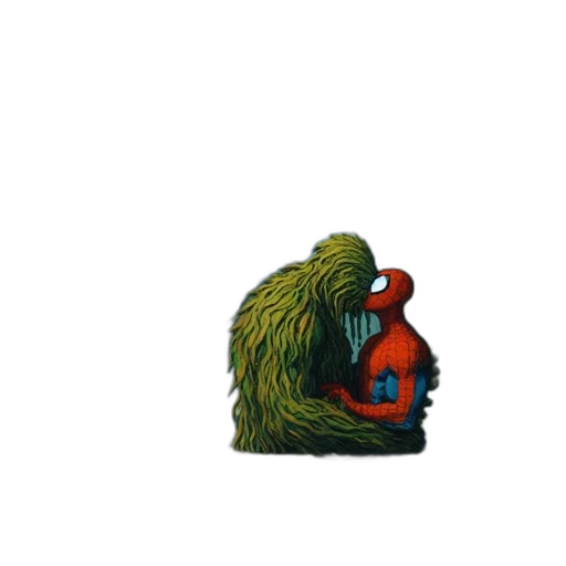creature, mask, animal, hair, pixel art, concept art, 3d render, fantasy art transparent PNG cut-out