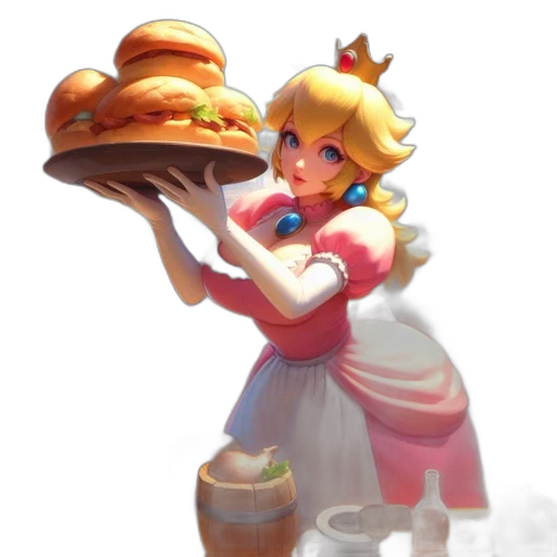 food, crown, staff, weapon, concept art, 3d render, fantasy art, pixel art transparent PNG cut-out
