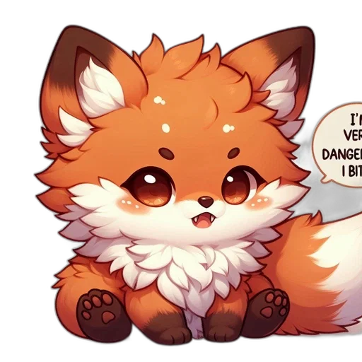 pixel art, watercolor, concept art, fantasy art, cartoonish, animated, fox, character transparent PNG cut-out