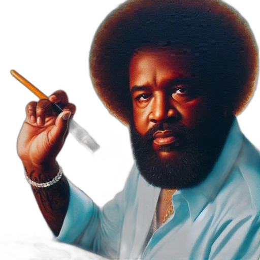 staff, hair, face, photorealistic, oil painting, concept art, comic book art, artist transparent PNG cut-out