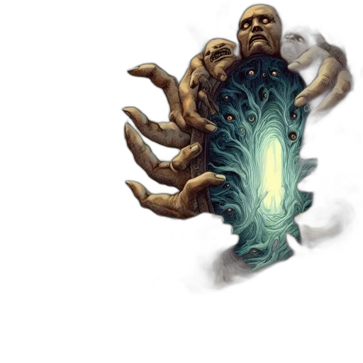 creature, staff, mask, crown, concept art, fantasy art, pixel art, comic book art transparent PNG cut-out