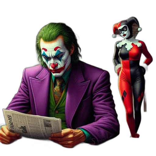 mask, comic book art, concept art, 3d render, cartoon, library, setting, joker transparent PNG cut-out