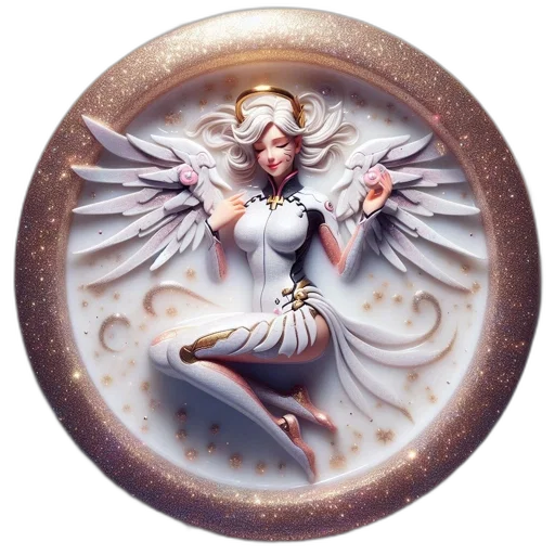 jewelry, fantasy art, concept art, comic book art, pixel art, ethereal, animated, celestial transparent PNG cut-out