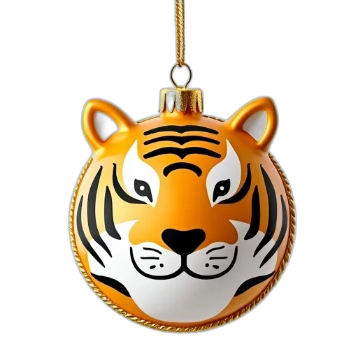 jewelry, animal, mask, 3d render, photorealistic, golden, ornament, tiger transparent PNG cut-out