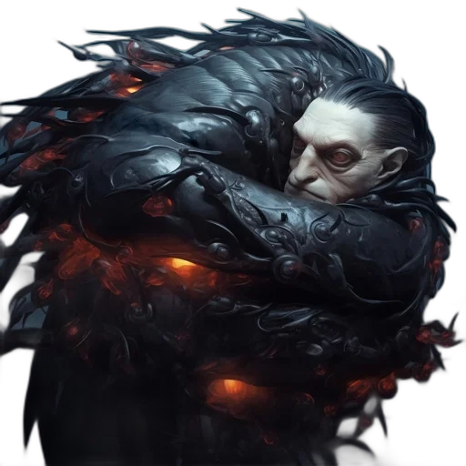 dragon, creature, mask, face, concept art, fantasy art, cyberpunk, photorealistic transparent PNG cut-out