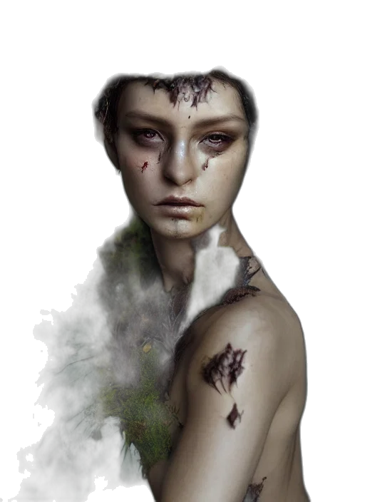 face, creature, jewelry, mask transparent PNG cut-out