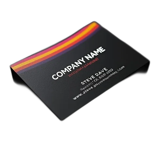 monochrome, black, business, card, colorful, striped, design, top transparent PNG cut-out