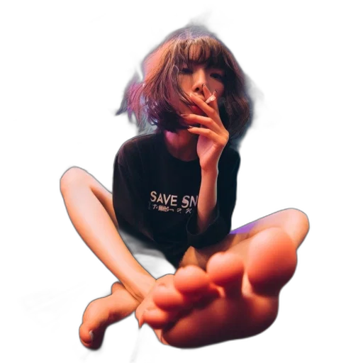 face, umbrella, creature, dress, vaporwave, photorealistic, 3d render, concept art transparent PNG cut-out