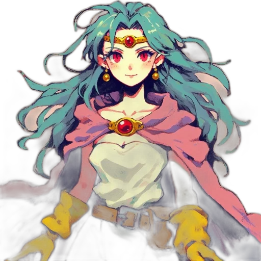 crown, dress, mask, sword, watercolor, anime, pixel art, concept art transparent PNG cut-out