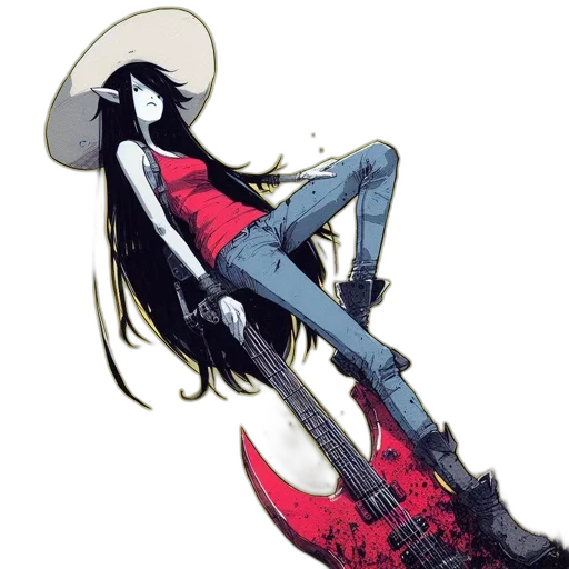 weapon, hat, shoes, staff, comic book art, concept art, cartoon, watercolor transparent PNG cut-out