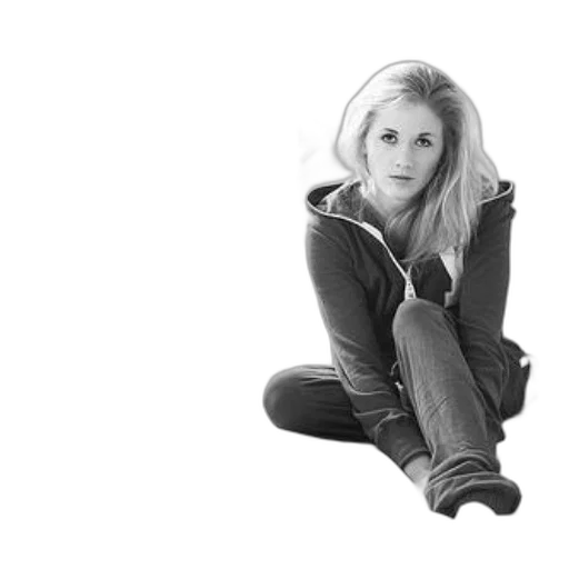 jacket, staff, face, photorealistic, cartoon, woman, hoodie, sits transparent PNG cut-out