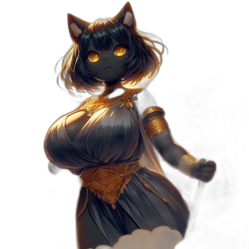 dress, staff, mask, jewelry transparent PNG cut-out