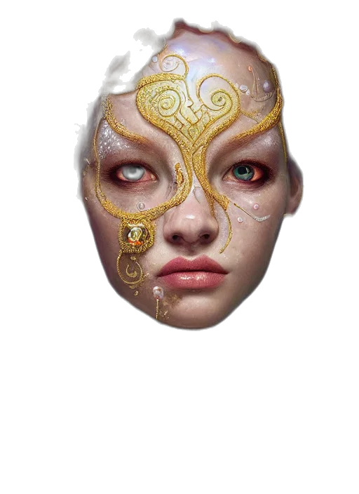 mask, face, jewelry, creature transparent PNG cut-out