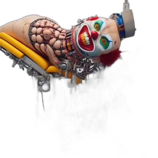 robot, weapon, mask, food, concept art, fantasy art, cyberpunk, 3d render transparent PNG cut-out