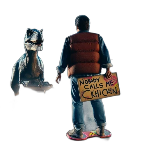 jacket, robot, animal, concept art, 3d render, nocturnal, scene, man transparent PNG cut-out