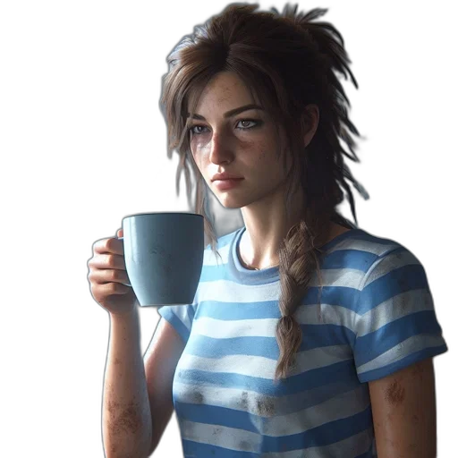 face, staff, dress, robot, concept art, photorealistic, pixel art, fantasy art transparent PNG cut-out