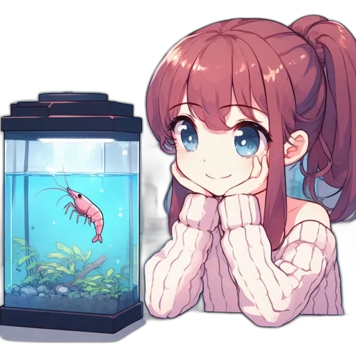creature, animal, bottle, dress, pixel art, anime, vaporwave, concept art transparent PNG cut-out