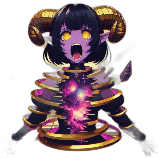 staff, creature, weapon, fantasy art, concept art, pixel art, anime, dark transparent PNG cut-out