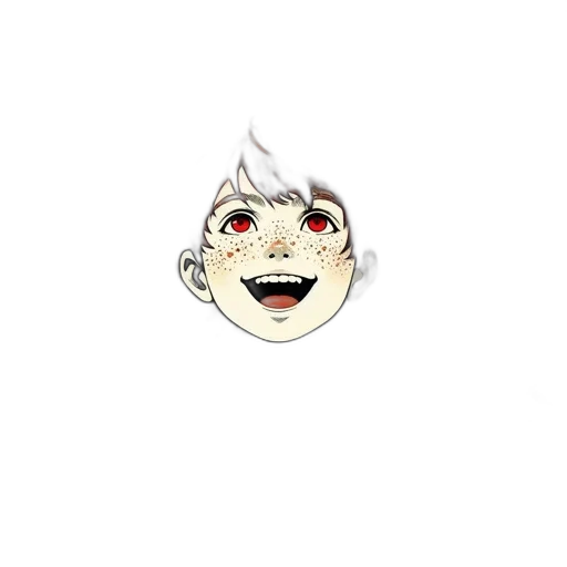 face, creature, staff, mask, cartoon, anime, pixel art, concept art transparent PNG cut-out
