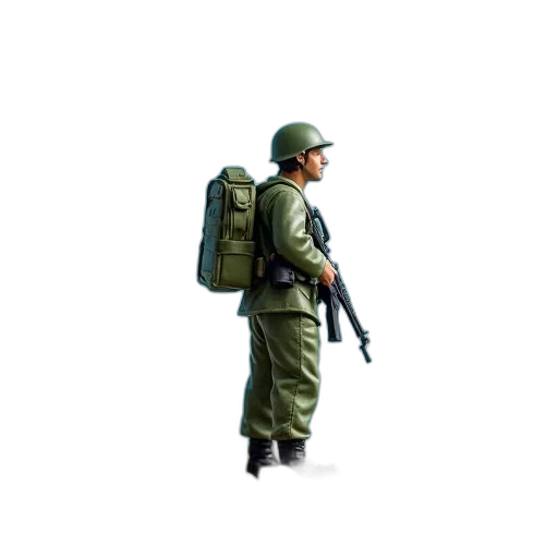 jacket, staff, weapon, animal, pixel art, concept art, 3d render, photorealistic transparent PNG cut-out