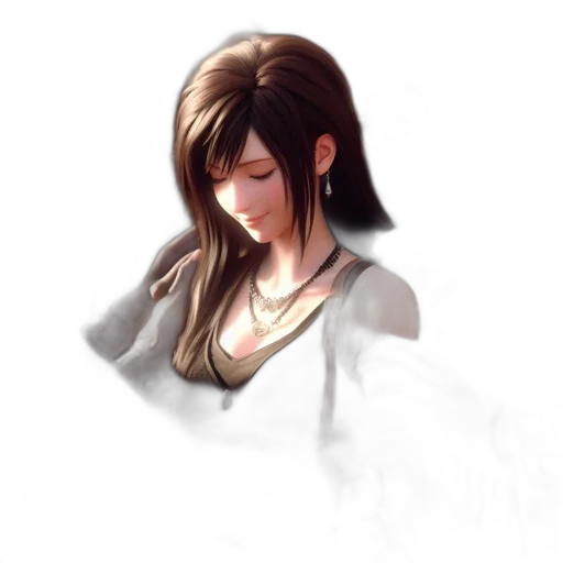 face, jewelry, staff, dress, fantasy art, photorealistic, concept art, 3d render transparent PNG cut-out