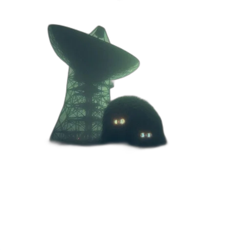 hat, mask, creature, animal, 3d render, concept art, pixel art, vaporwave transparent PNG cut-out