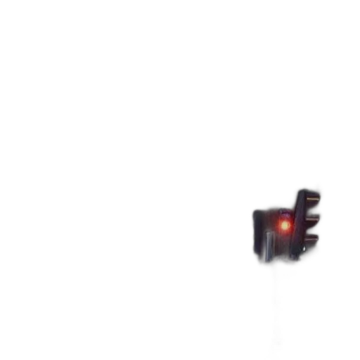 robot, car, weapon, crown, pixel art, 3d render, neon lights, two transparent PNG cut-out