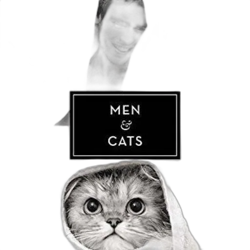 animal, face, photorealistic, cartoon, black, white, image, text transparent PNG cut-out