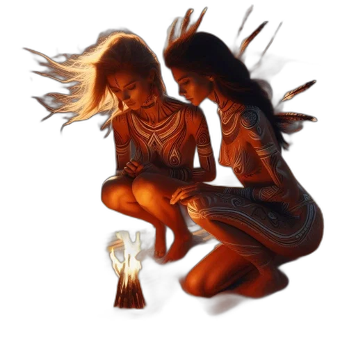 jewelry, concept art, fantasy art, comic book art, pixel art, fire, underwater, neon lights transparent PNG cut-out