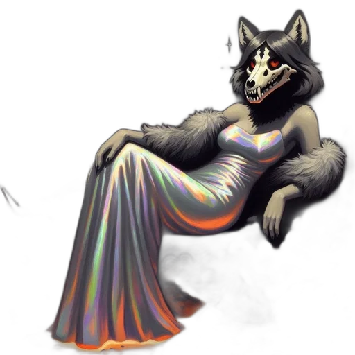 dress, creature, animal, jewelry, concept art, pixel art, fantasy art, watercolor transparent PNG cut-out