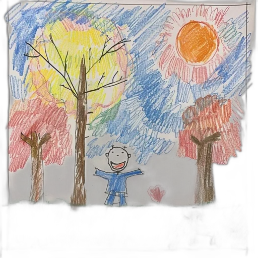 tree, umbrella, concept art, photorealistic, watercolor, pencil sketch, forest, sunset transparent PNG cut-out