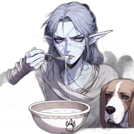 food, mask, creature, fantasy art, concept art, watercolor, pixel art, blue transparent PNG cut-out