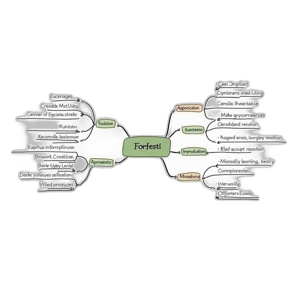 staff, detailed, website, creation, mind, map, displayed, white transparent PNG cut-out