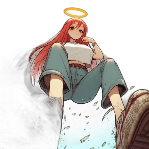 sword, concept art, anime, fantasy art, pixel art, underwater, red, animated transparent PNG cut-out