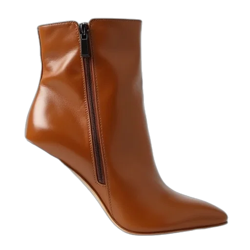 shoes, pair, tan, ankle transparent PNG cut-out