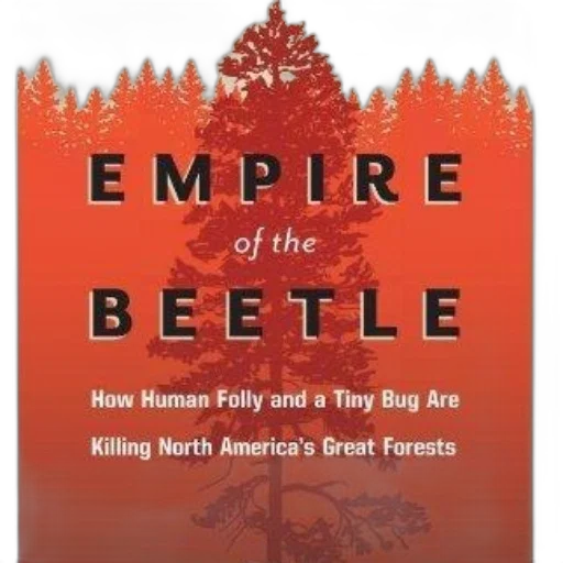 empire, beetle, book, cover, red, background, featuring, tree transparent PNG cut-out