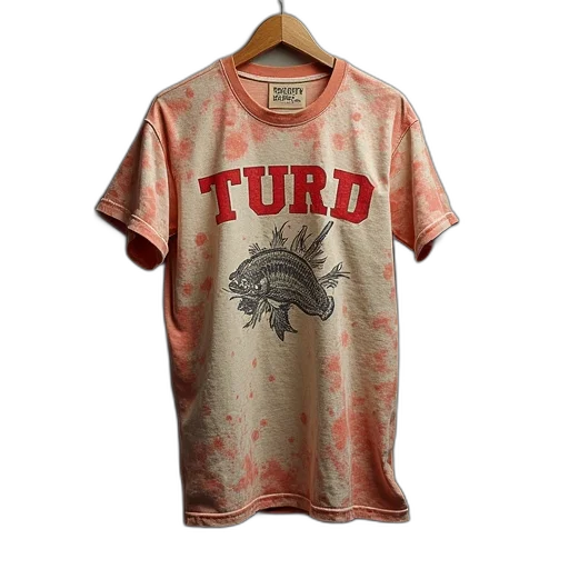 shirt, says, flush, turd transparent PNG cut-out